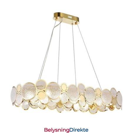 Europeisk Glasslysekrone Kreativ Luksuriøs Anhengslampe