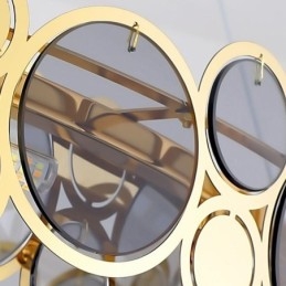 Europeisk Glasslysekrone Kreativ Luksuriøs Anhengslampe