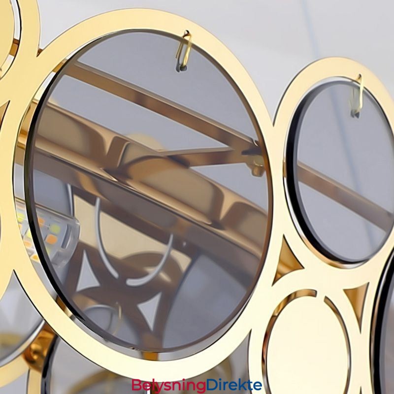 Europeisk Glasslysekrone Kreativ Luksuriøs Anhengslampe