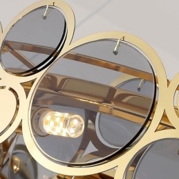 Europeisk Glasslysekrone Kreativ Luksuriøs Anhengslampe