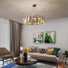 Europeisk Glass Pendellampe Luksuriøs Hengelampe