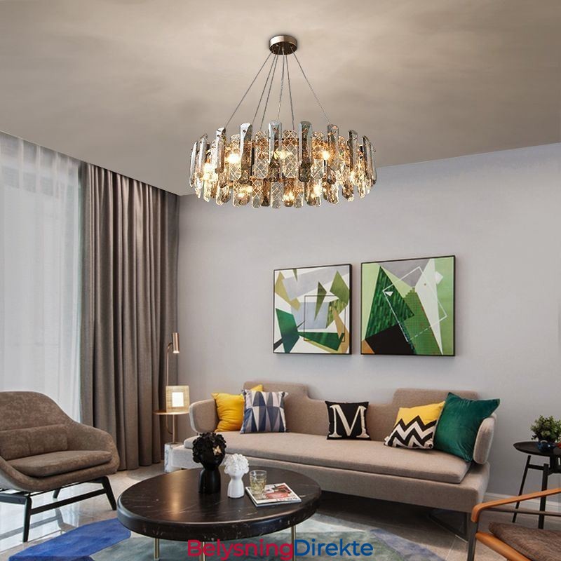 Europeisk Glass Pendellampe Luksuriøs Hengelampe