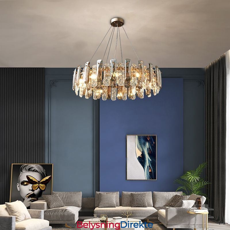 Europeisk Glass Pendellampe Luksuriøs Hengelampe