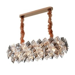 Europeisk Glasslysekrone Kreativ Lys Luksuriøs Anhengsbelysning