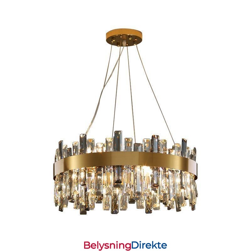 Luksuriøs Glasslysekrone I Europeisk Stil, Anhengslampe For Stue