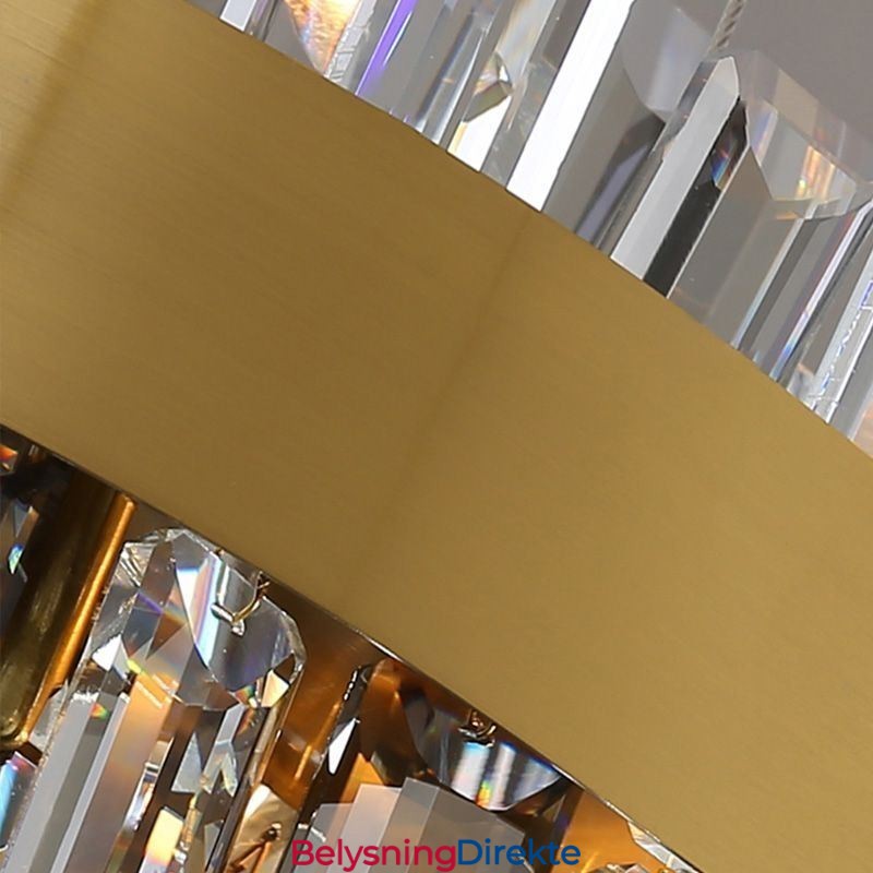 Luksuriøs Glasslysekrone I Europeisk Stil, Anhengslampe For Stue