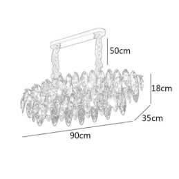 Luksuriøs Pendellampe Til Hjemmeinnredning I Glass Til Stue