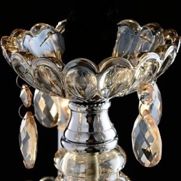 3 Lys I Palassstil Med Glasslysekrone Og Stearinlyspære