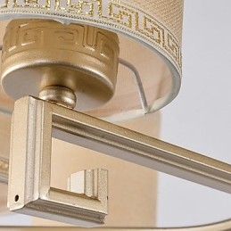 Kinesisk Stil Lysekrone Jern Kobber Imitasjonsluftlamper