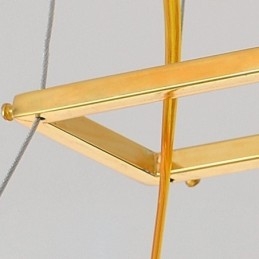 Europeisk Glass Anhengslampe Vifteformet Kunstlysekrone