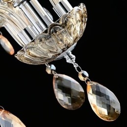 3 Lys I Palassstil Med Glasslysekrone Og Stearinlyspære