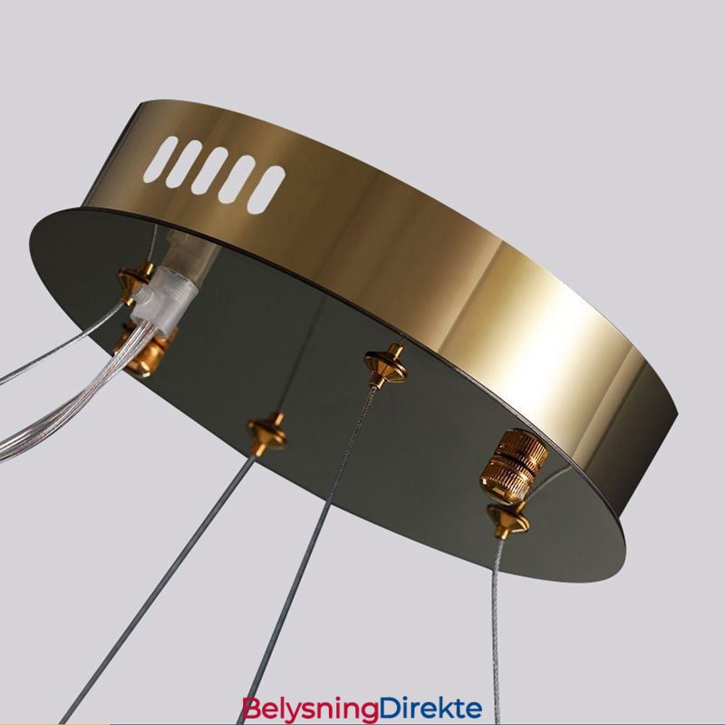 Kreativ Lysekron I Europeisk Glass Luksuriøs Anhengslampe