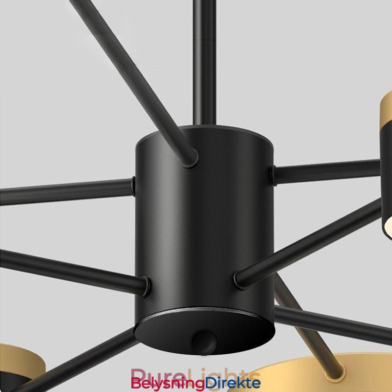 Lysekrone Med Stjerneprojeksjon Og Anhengslampe