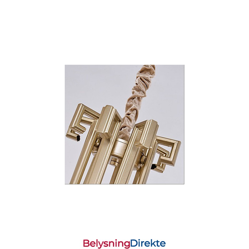 Kinesisk Stil Lysekrone Jern Kobber Imitasjonsluftlamper