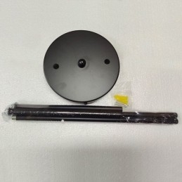 Moderne Metalllysekrone Med Bobler I Klart Glass