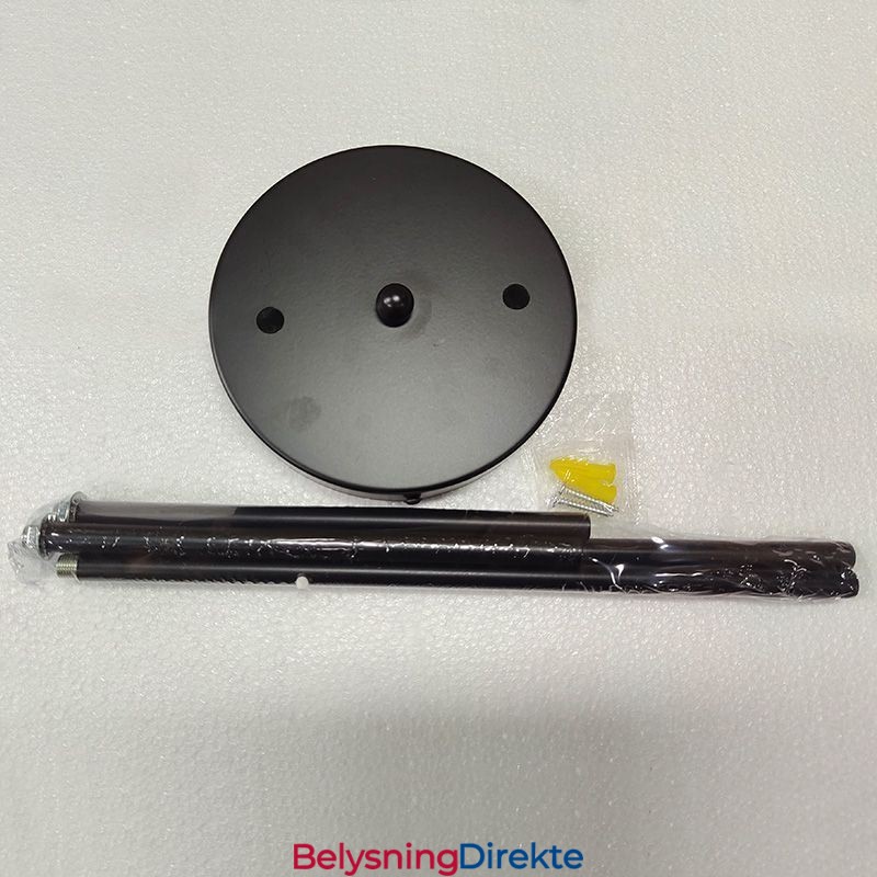 Moderne Metalllysekrone Med Bobler I Klart Glass