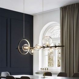 Moderne Glassboble-Anhengslampe Med G9-Pærer, Lysekrone