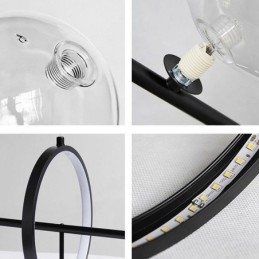 Moderne Glassboble-Anhengslampe Med G9-Pærer, Lysekrone