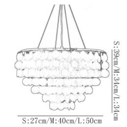 Capiz Shell Pendellampe Naturlig Hengende Rund Lagdelt Lysekrone