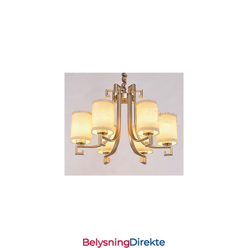 Kinesisk Stil Lysekrone Jern Kobber Imitasjonsluftlamper