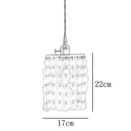 Moderne Klassisk Lysekrone Med Hvit Skjellskjerm Og Anhengslampe Til Taket
