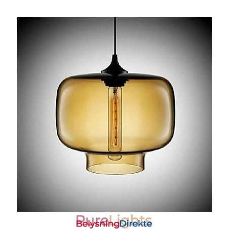 Flaskedesign Pendellampe Med 1 Lys, Konsis Jernmaling