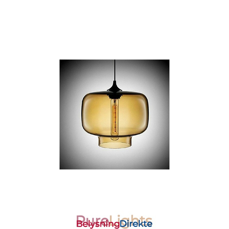 Flaskedesign Pendellampe Med 1 Lys, Konsis Jernmaling