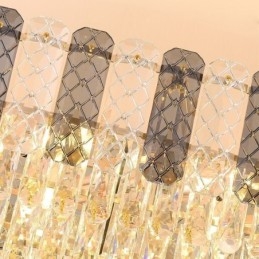 Moderne Krystall Pendellampe Luksuriøs Oval Hengelampe