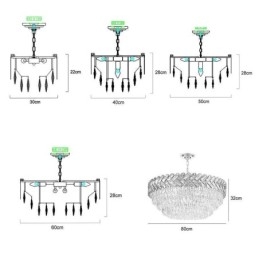 Krystall Pendellampe Gullfarget Taklampe