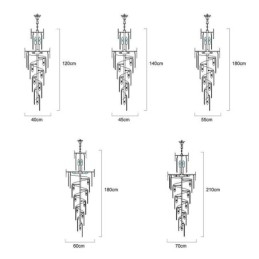 Glitrende Pendellampe Stor Taklampe
