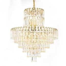 Elegant Pendellampe Krystallrund Taklampe