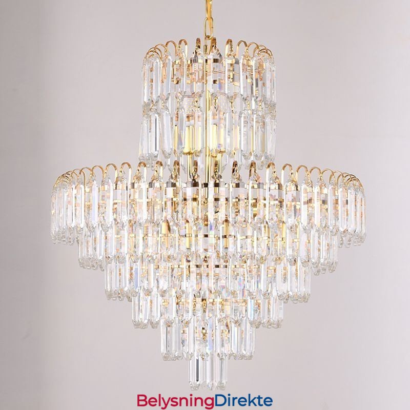 Elegant Pendellampe Krystallrund Taklampe