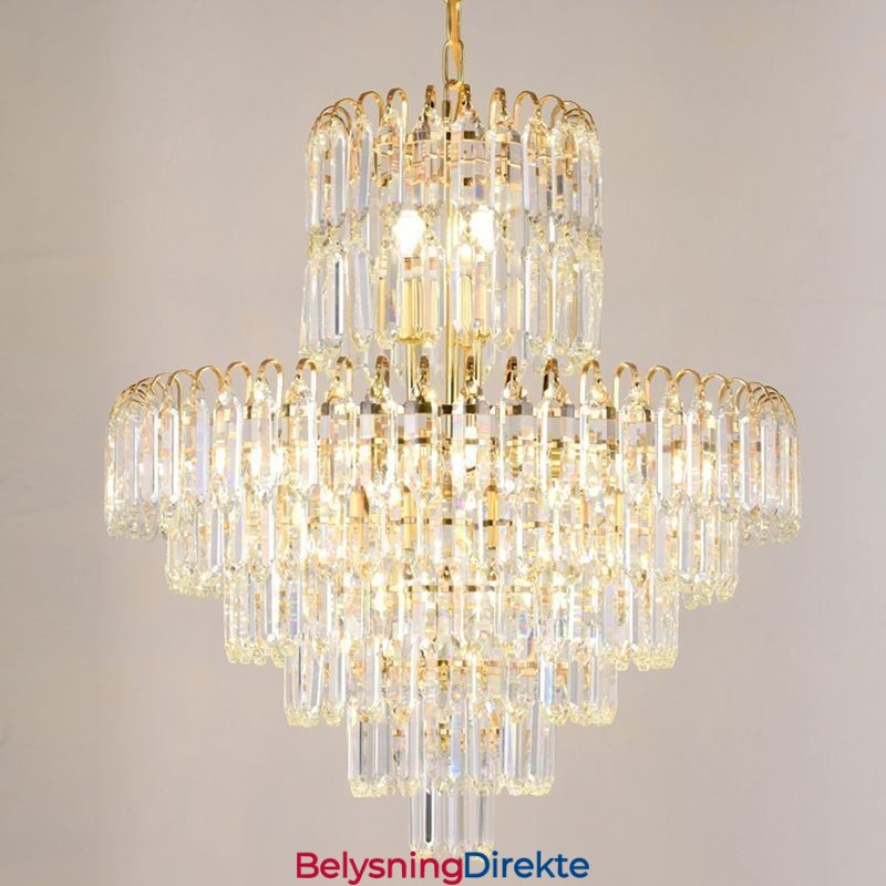 Elegant Pendellampe Krystallrund Taklampe