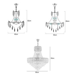Moderne Krystall Pendellampe Rund Taklampe