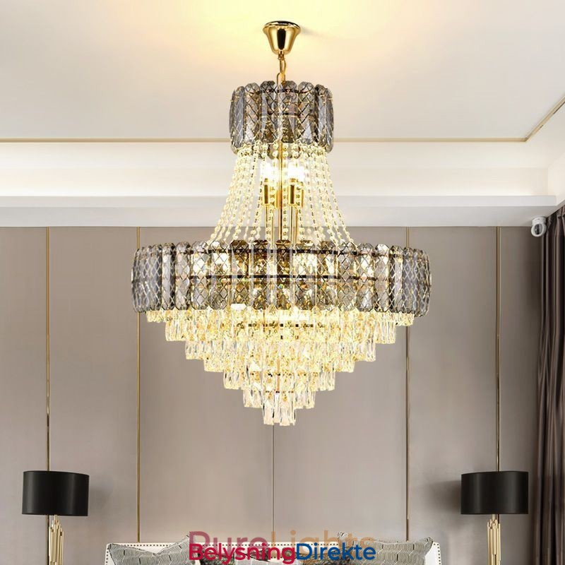 Moderne Krystall Pendellampe Rund Taklampe