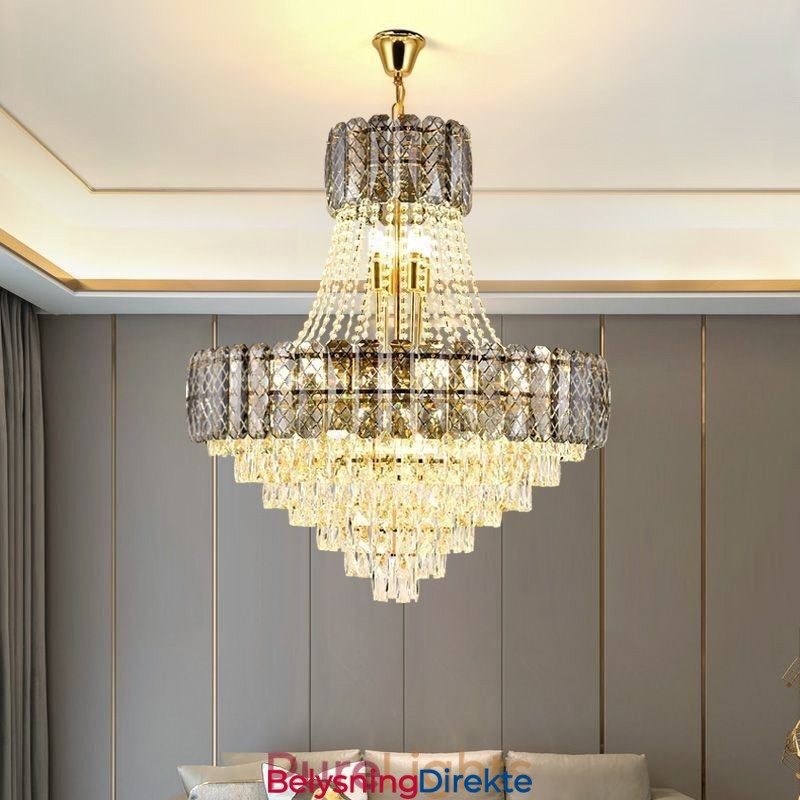 Moderne Krystall Pendellampe Rund Taklampe