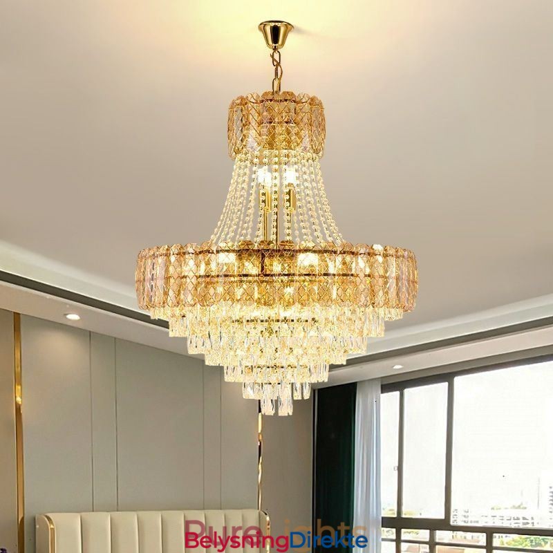 Moderne Krystall Pendellampe Rund Taklampe