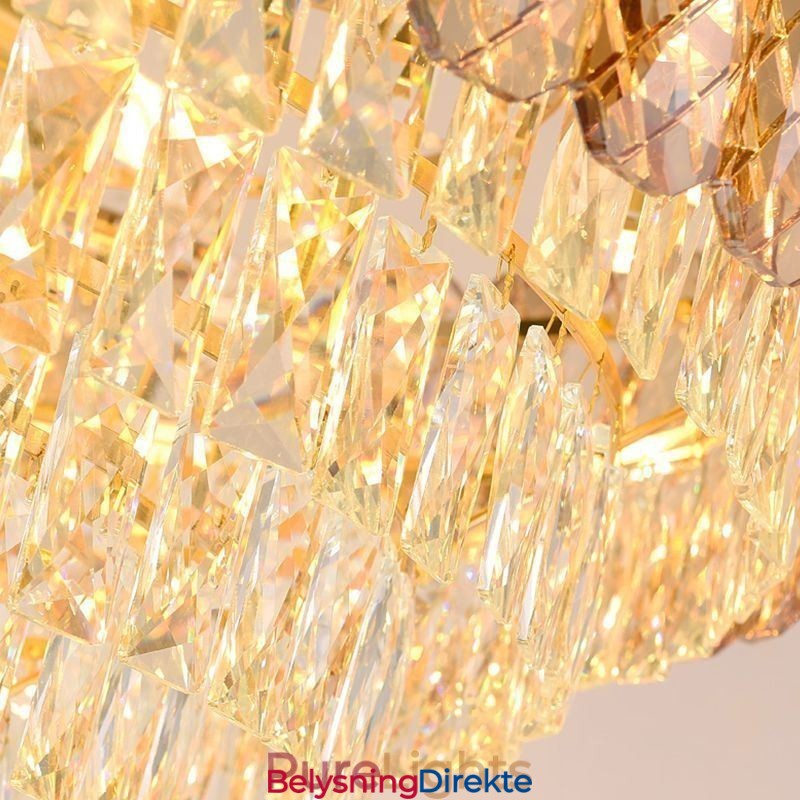 Moderne Krystall Pendellampe Rund Taklampe