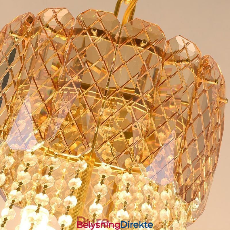 Moderne Krystall Pendellampe Rund Taklampe