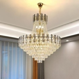 Moderne Krystall Pendellampe Rund Taklampe