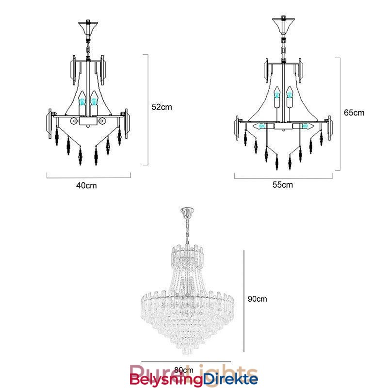 Moderne Krystall Pendellampe Rund Taklampe
