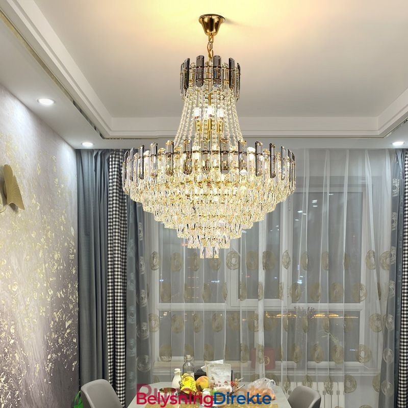 Moderne Krystall Pendellampe Rund Taklampe