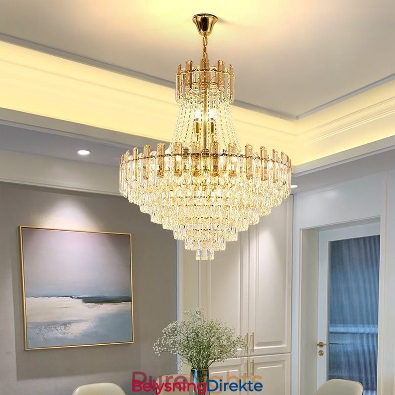 Moderne Krystall Pendellampe Rund Taklampe