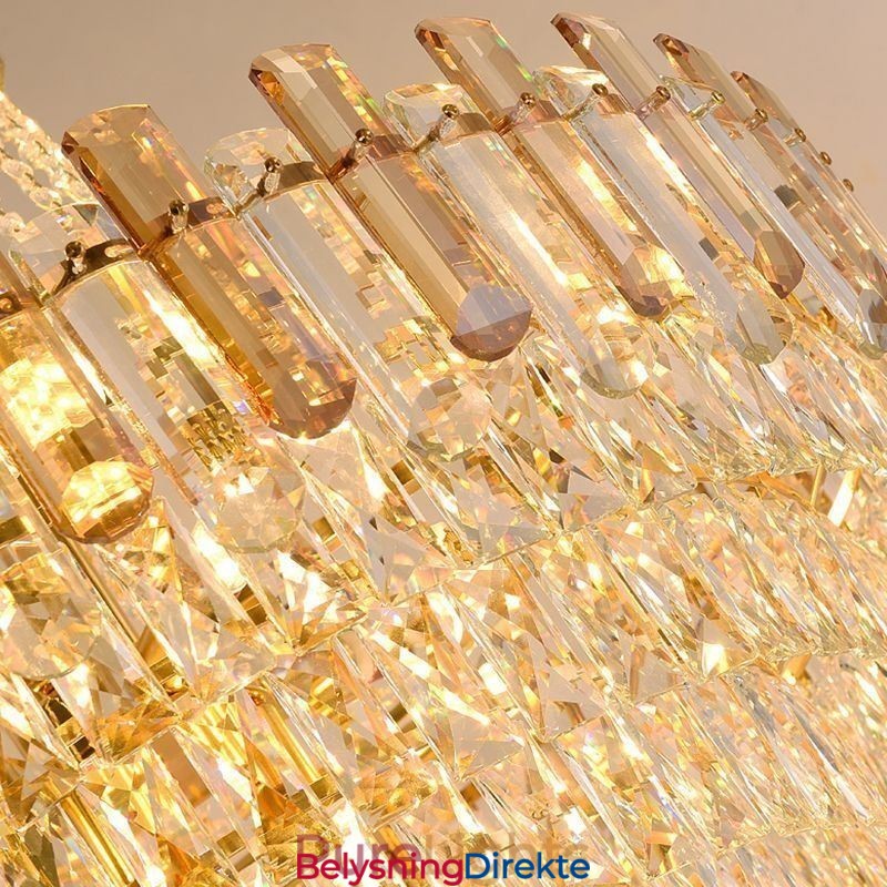 Moderne Krystall Pendellampe Rund Taklampe