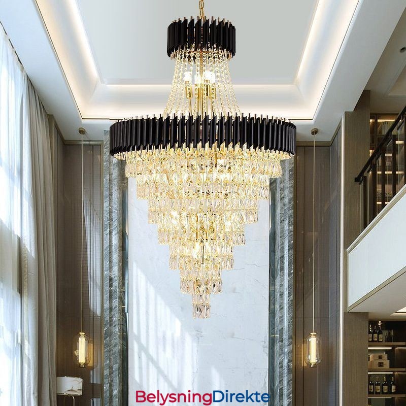 Moderne Krystall Pendellampe Konisk Taklampe