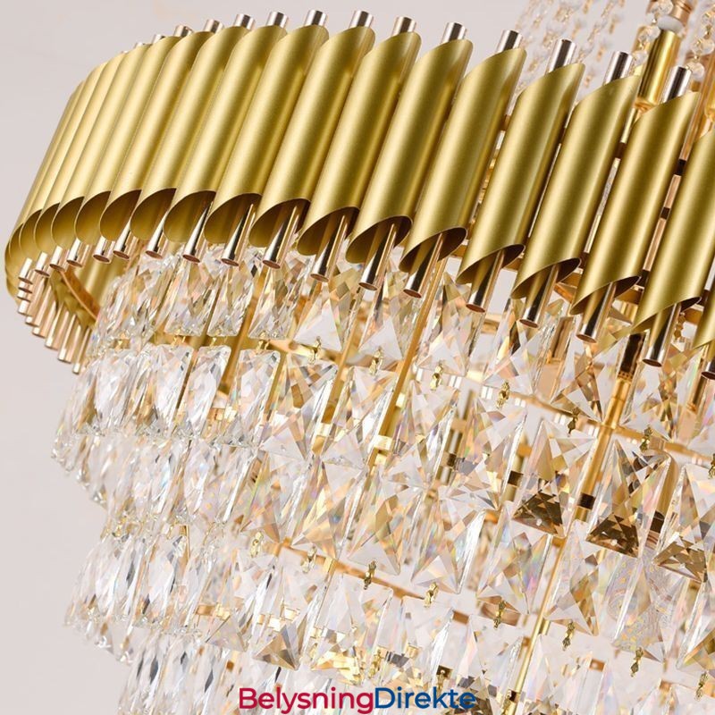 Moderne Krystall Pendellampe Konisk Taklampe