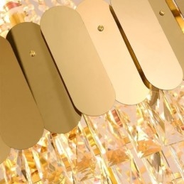 Europeisk Krystall Pendellampe Konisk Hengelampe