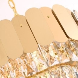 Krystall Pendellampe Luksuriøs Oval Taklampe