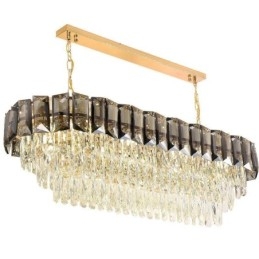 K9 Krystall Pendellampe Luksuriøs Oval Hengelampe