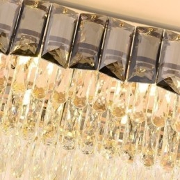 K9 Krystall Pendellampe Luksuriøs Oval Hengelampe